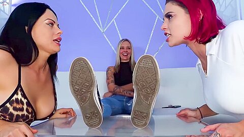 Double Foot Worship Spit