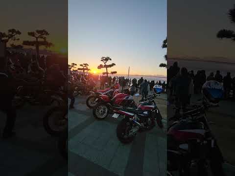 XJR1300で初日の出を見に #shorts サムネイル
