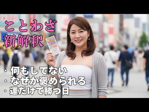 【美女のことわざ新解釈 No. 00】ことわざクイズ 雑学 AI美女 サムネイル