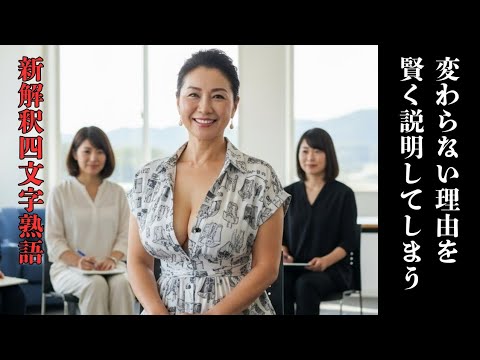 【 美女の新解釈四文字熟語Vol. 03】雑学 AI美女 サムネイル
